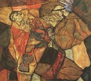 Egon Schiele Agony (mk12) oil on canvas